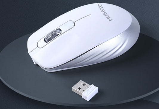 MUSETEX Bluetooth Wireless Computer mice, White