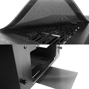 BX6-MS6 MUSETEX PC Case 6 PWM ARGB Fans Pre-Installed, Gaming PC Case, Double Tempered Glass ATX Case, USB 3.0 x 2 Mid Tower Computer Case, Black, BX6