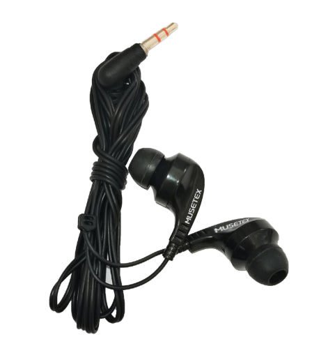 MUSETEX Earphones, Universal Round Plug In-ear Earphones