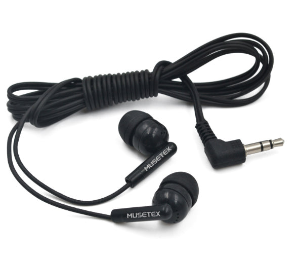 MUSETEX Earphones, Universal Round Plug In-ear Earphones