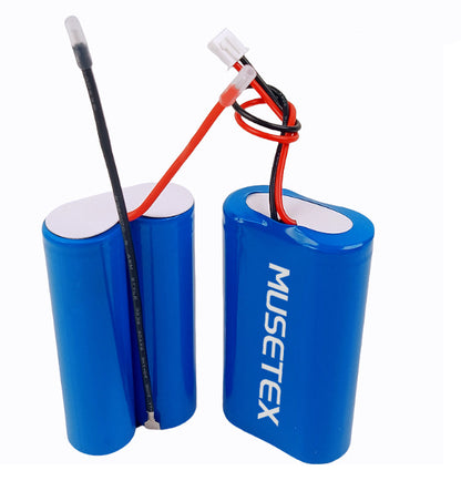 MUSETEX Rechargeable batteries，Li-ion battery pack 3.7V1800mAh rechargeable battery