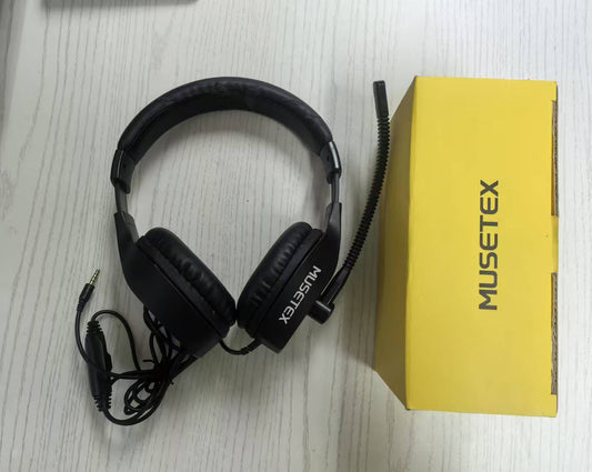 MUSETEX Headphones Headset for Gaming/Live Streaming, Strong Noise Cancellation