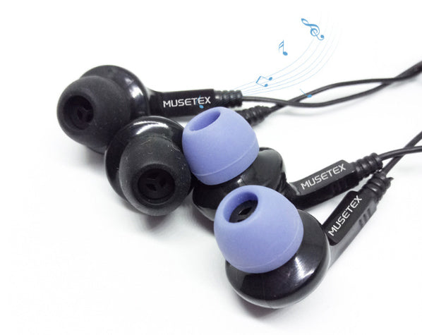 MUSETEX Earphones, Universal Round Plug In-ear Earphones