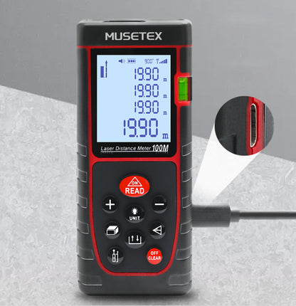 MUSETEX Distance measuring apparatus Laser distance meter 40m electronic measuring instrument